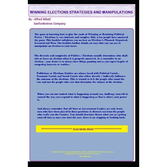 Winning Elections Strategies And Manipulations (Paperback)