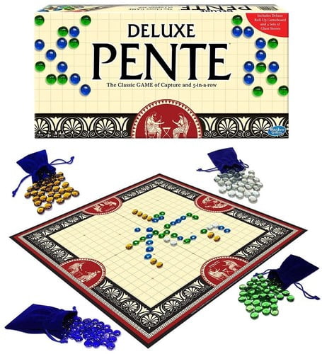 Winning Moves Games USA Deluxe Colored Glass Stones Board Game