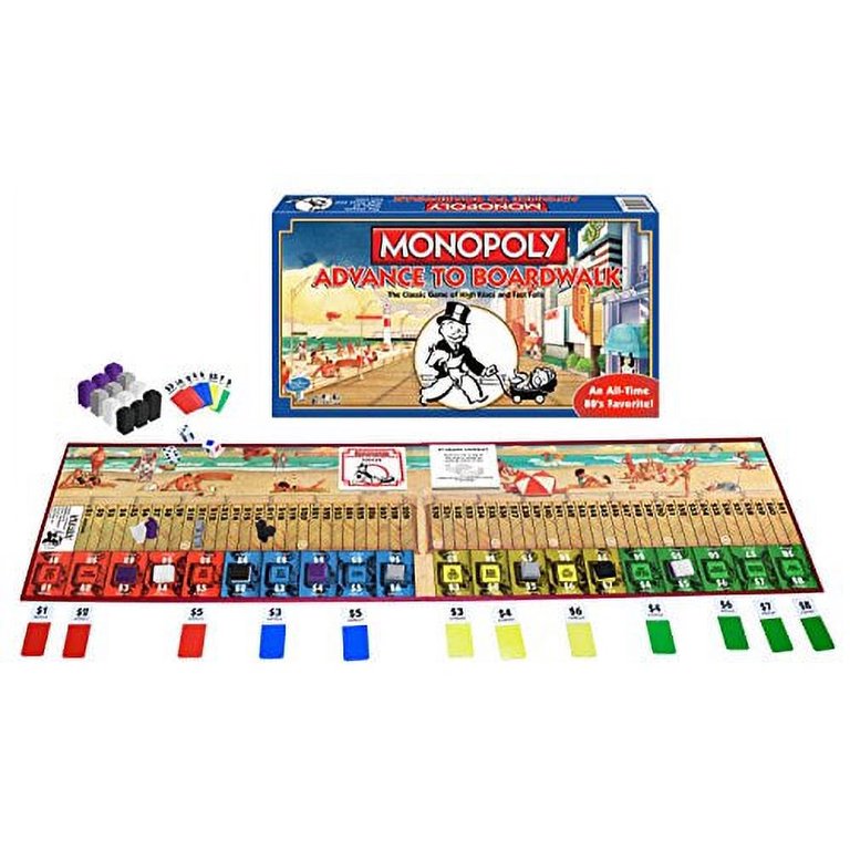 [激レア］モノポリー　advance to boardwalk Advance To Boardwalk Game #0014 Vintage 1985 Parker Brothers