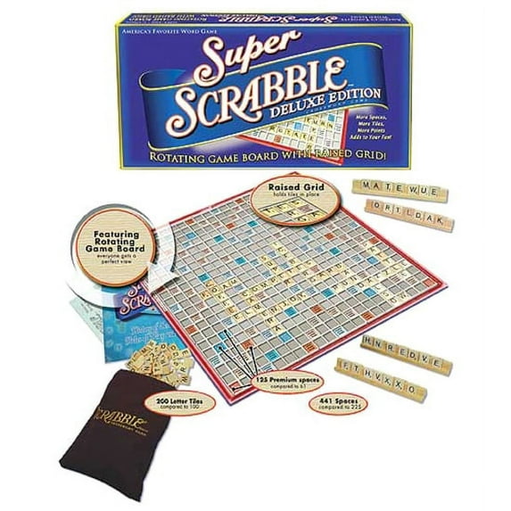 Winning Moves Super Scrabble Deluxe Edition