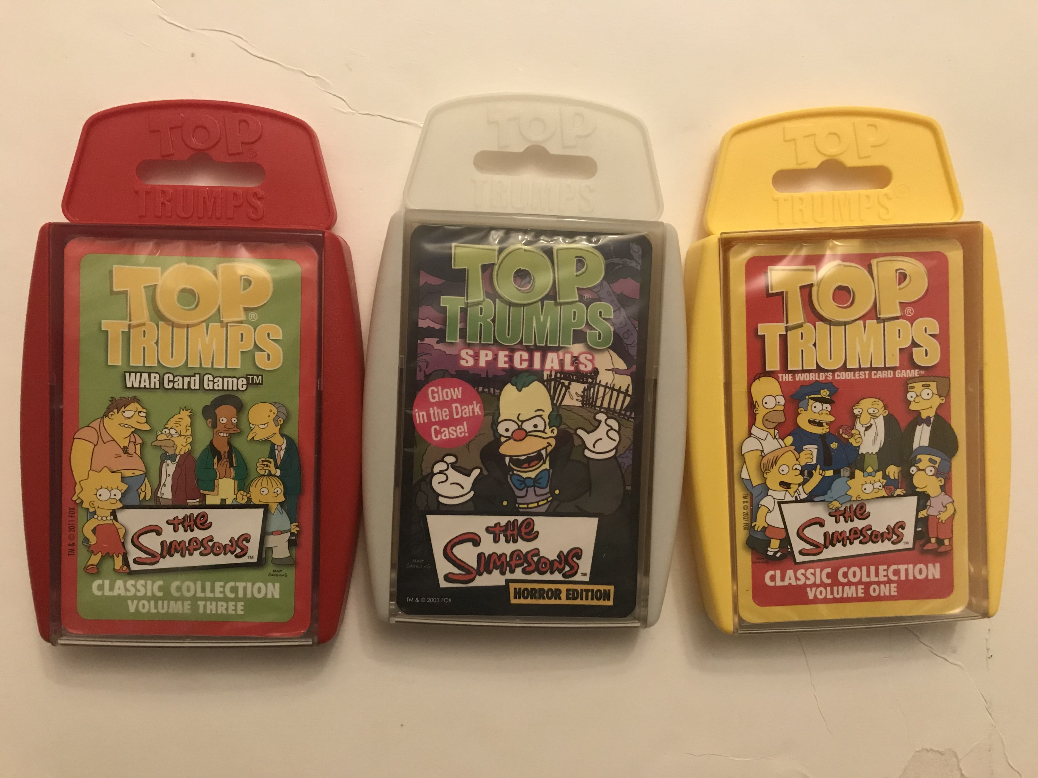 Winning Moves Top Trumps Simpsons 3 Pack