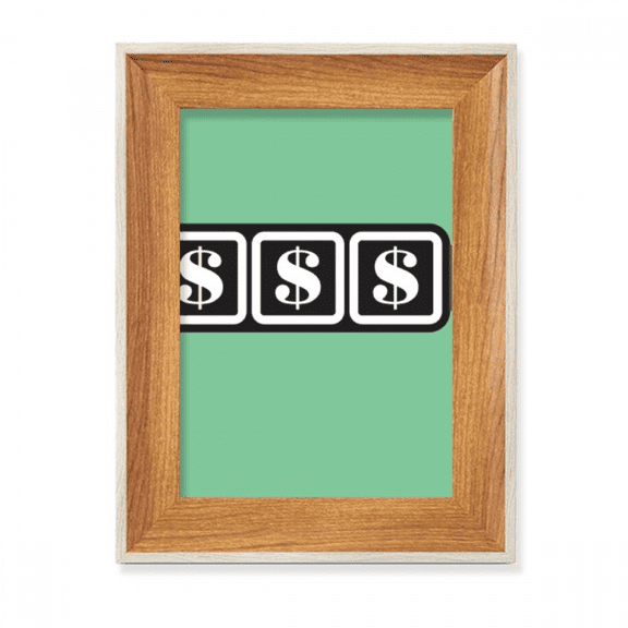 Winning Slot Machine Illustration Pattern Desktop Wooden Photo Frame Display Picture Art Painting Multiple Sets