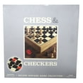 thumbnail image 1 of Winning Solutions Deluxe Vintage Wood Chess & Checkers Game Set, 32 Pieces, Rustic Finish, 1 of 2