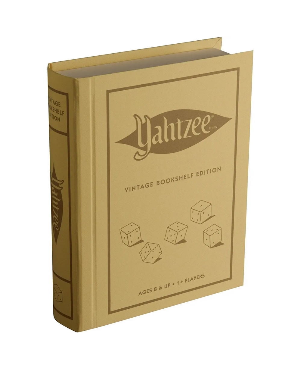 WS Game Company Yahtzee Vintage Bookshelf Edition | Classic Dice Game - Walmart.com