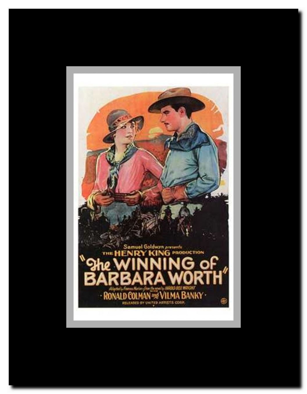 Winning of Barbara Worth Framed Movie Poster