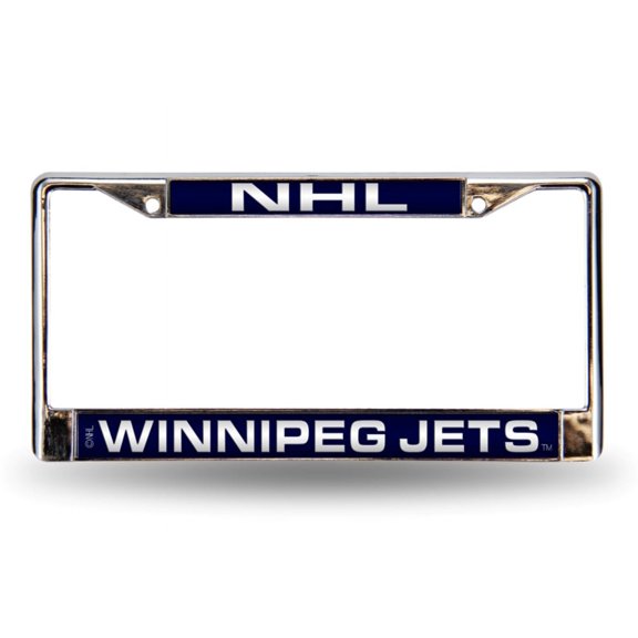 Winnipeg Hockey Jets Chrome Metal Laser Cut License Plate Frame