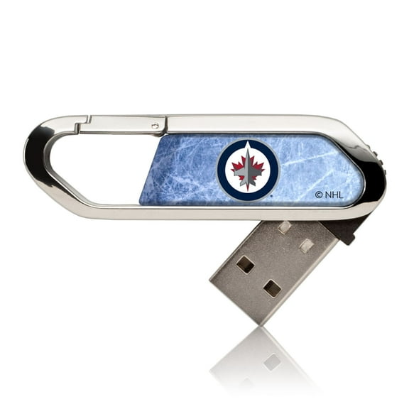 Winnipeg Jets Ice Flood Clip USB Flash Drive