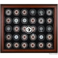 thumbnail image 1 of Winnipeg Jets Mahogany Framed 30 Hockey Puck Logo Display Case, 1 of 3