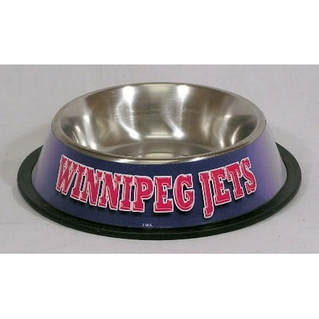 Winnipeg Hockey Jet's 32 oz Stainless Steel Pet Bowl