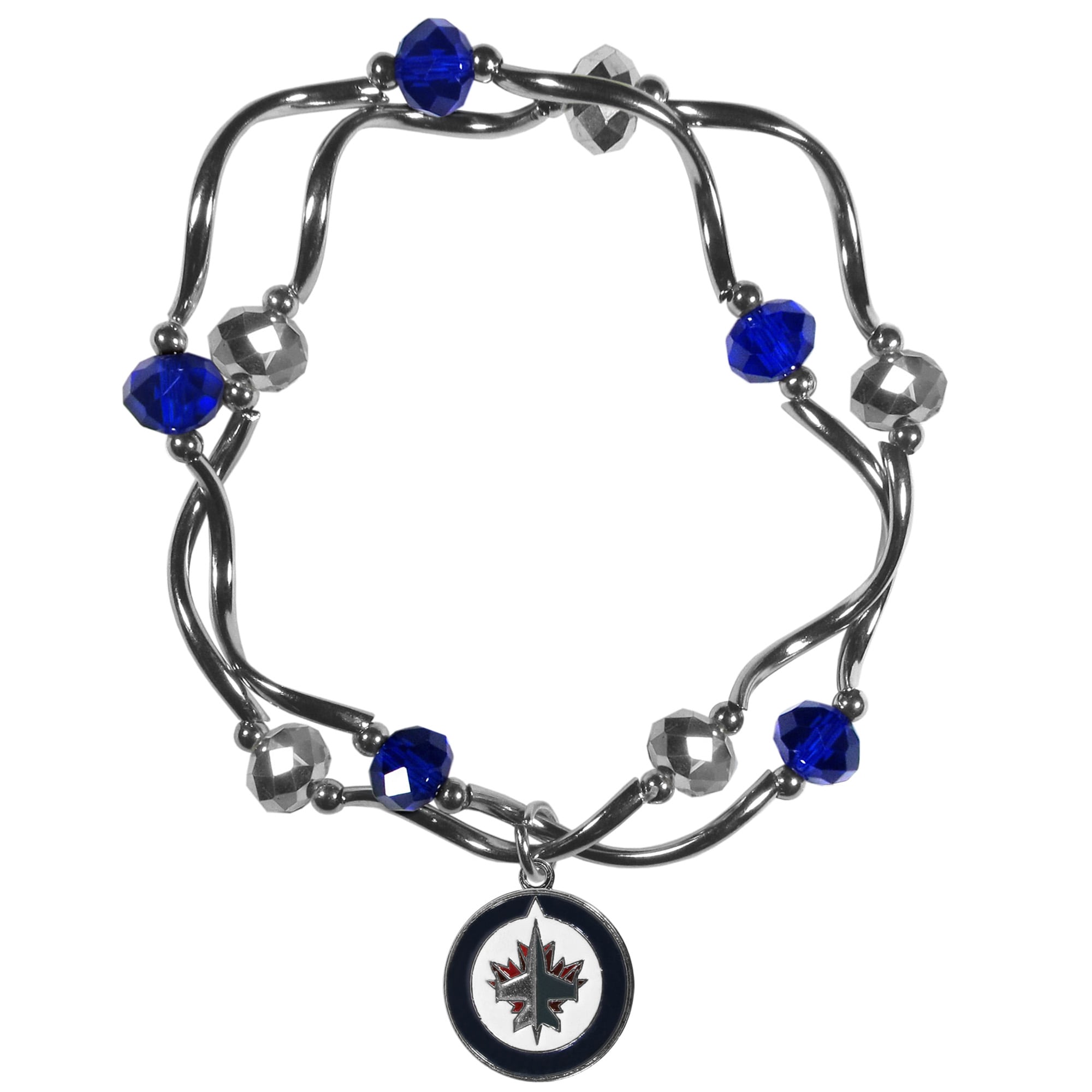 NCAA Women's Euro Bead Bracelet - Team Charm Snake Chain Bracelet (Iowa State Cyclones)