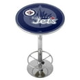 thumbnail image 1 of Winnipeg Jets Watermark Bar Table with Adjustable Footrest and Acrylic Top, 1 of 5