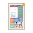 thumbnail image 1 of Winnovo 21.5-inch Smart Digital Wall Calendar, Touchscreen Family Planner with Wifi, No Subscription, Wood Frame, 1 of 13