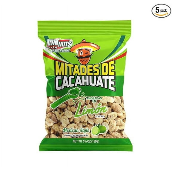 Winnuts Mitades de Cacahuate Limn 5.25oz