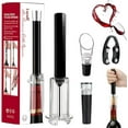 thumbnail image 1 of Wino on the Go Set, 4-in-1 Wine Opening Set with Foil Cutter, Aerator Pourer, Vacuum Stopper, Aluminum Alloy Handle, Air Pressure Wine Cork Remover Opening Set, Holiday Gift Set for Wine Lovers, 1 of 8