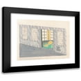thumbnail image 1 of Winold Reiss 14x12 Black Modern Framed Museum Art Print Titled - Designs for the Tavern Club, 333 Michigan Avenue, Chicago, Illinois.) (Sketch for Foyer and Bay Window (1928), 1 of 5