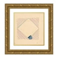 thumbnail image 1 of Winold Reiss 15x16 Gold Ornate Wood Frame and Double Matted Museum Art Print Titled - Miscellaneous Small Sketches for Inlaid Table Tops.) (Design with Zig-Zag Motif (1930), 1 of 4