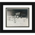 thumbnail image 1 of Winold Reiss 17x15 Black Ornate Wood Framed Double Matted Museum Art Print Titled - Perspective Drawing of Painted Design of Mack Delivery Truck ‘Ruppert Beer Ale’ (1935), 1 of 5