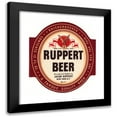 thumbnail image 1 of Winold Reiss 20x22 Black Modern Framed Museum Art Print Titled - Ruppert Beer Label (1935), 1 of 5