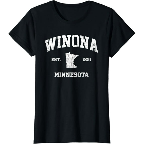Winona Minnesota MN vintage State Athletic style T-Shirt