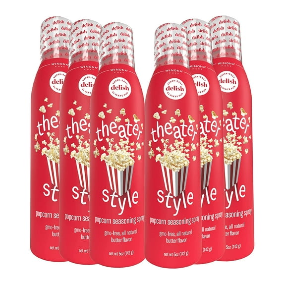 Winona Pure corn Butter Spray Oil - Delicious corn Seasoning, 0 Calories per Serving, Movie Theater Style, Perfect for corn Lovers - Butter Flavor - 5 oz (6 Pack)