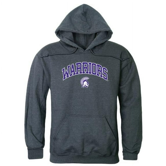 Winona State University Men Campus Hoodie, Heather Charcoal - Extra Large