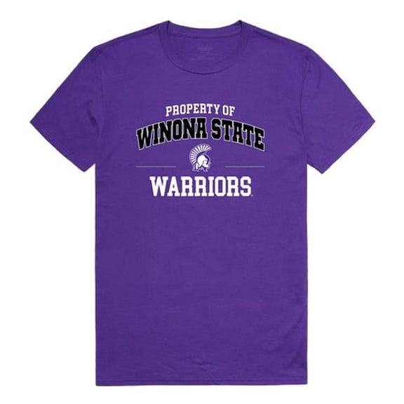 Winona State University Men Property T-Shirt, Purple - Medium
