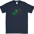 thumbnail image 1 of Winosaur T-Shirt Funny Dinosaur Wine Wino Humor Drinking Gift Joke Tee - Navy, S, 1 of 1