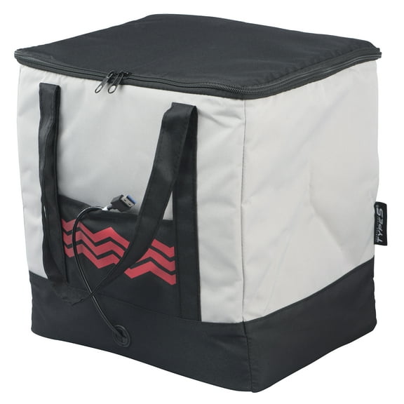 Winplus Food Warmer Bag, Insulated, 12" x 9.5" x 12", Black