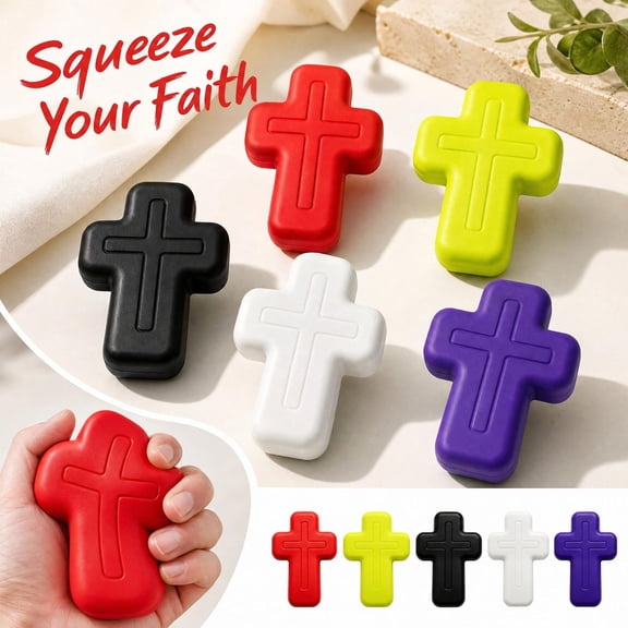 Clearance ! Cross Shaped Squishy Toy - Soft Sensory Stress Relief Fidget for Kids and Adults, Cute Desk Toy for Anxiety Relief and Daily Use