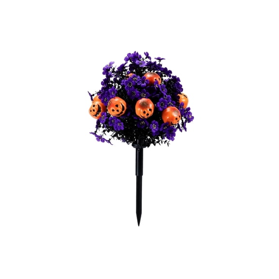 Winsafor Halloween Decorative Artificial Pumpkin Stem Pick - Halloween Home Decor Ground Pick for Indoor and Outdoor, Realistic Coloring, Great for Thanksgiving and Halloween Parties
