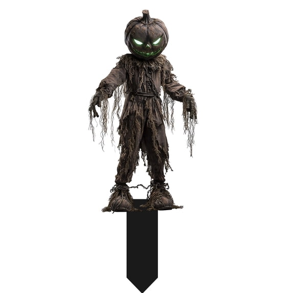 Winsafor Halloween Spooky Horror Yard Decoration Stakes - 2D Ghost and Skull Outdoor Halloween Decor for Haunted Lawn, Durable Acrylic Ground Stakes,B