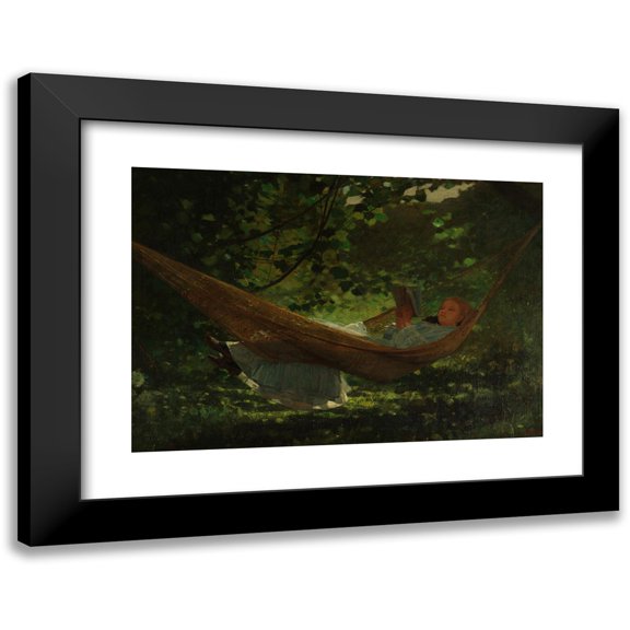 Winslow Homer 14x11 Black Modern Framed Museum Art Print Titled - Sunlight and Shadow (1872)