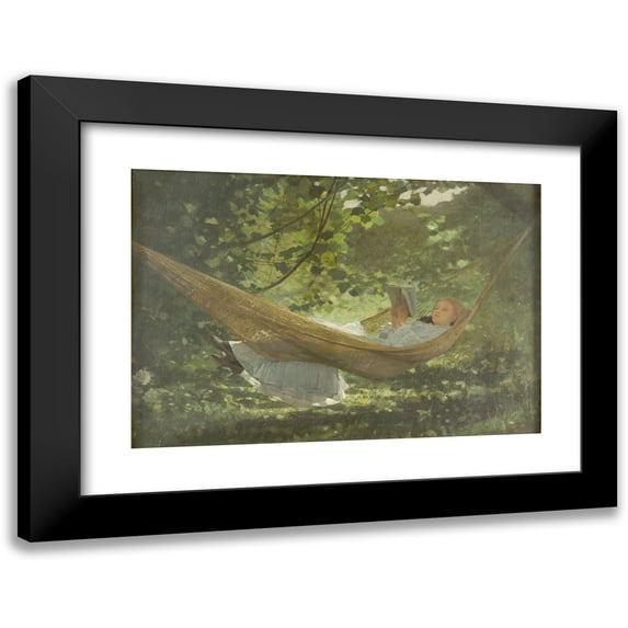 Winslow Homer 14x11 Black Modern Framed Museum Art Print Titled - Sunlight and Shadow (1873)