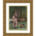 thumbnail image 1 of Winslow Homer 18x24 Gold Ornate Framed and Double Matted Museum Art Print Titled - The Milk Maid (1878), 1 of 4