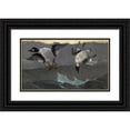 thumbnail image 1 of Winslow Homer 24x16 Black Ornate Framed Double Matted Museum Art Print Titled: Right and Left (1909), 1 of 5