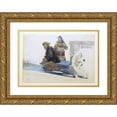 thumbnail image 1 of Winslow Homer 24x17 Gold Ornate Framed and Double Matted Museum Art Print Titled - Deck Passengers (ca 1885), 1 of 4