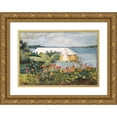 thumbnail image 1 of Winslow Homer 24x17 Gold Ornate Framed and Double Matted Museum Art Print Titled - Flower Garden and Bungalow, Bermuda (1899), 1 of 4