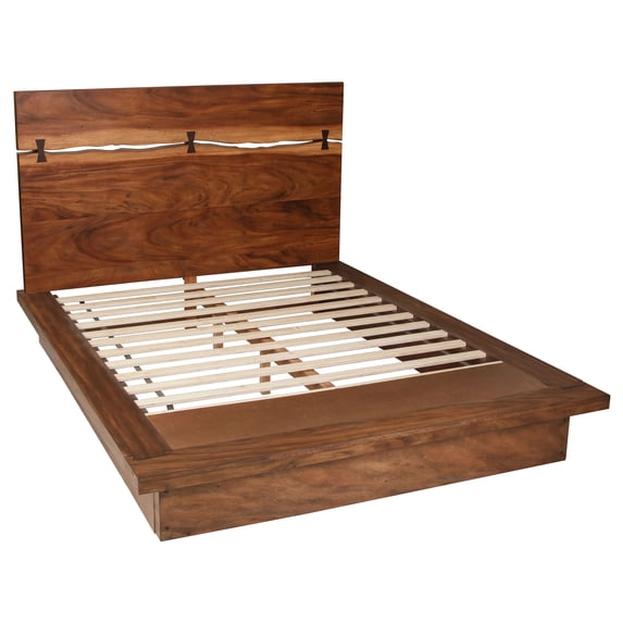 Winslow Wood Queen Panel Bed Smokey Walnut
