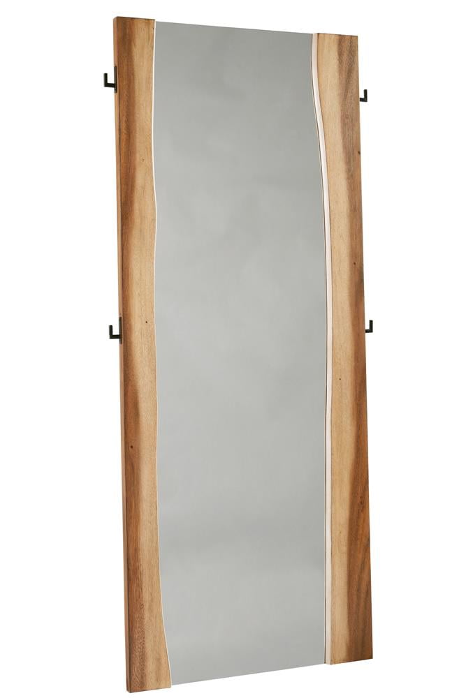 Winslow Smokey Walnut and Coffee Bean Full-Length Floor Mirror