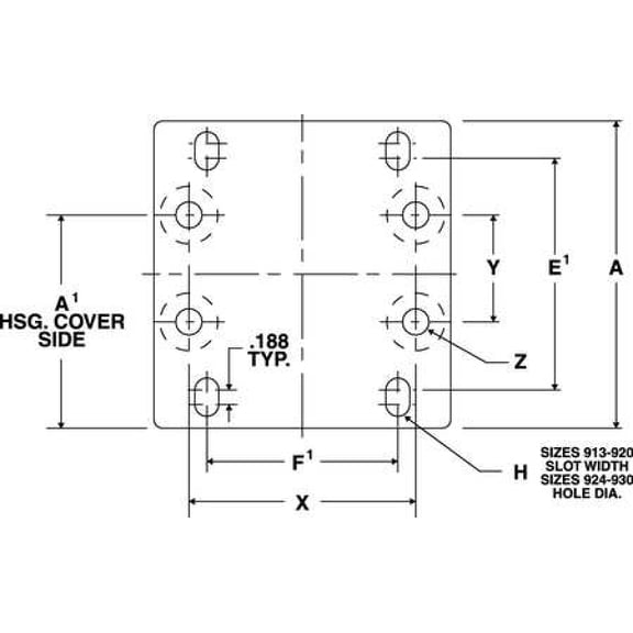 WINSMITH E17WT Mounting Plate