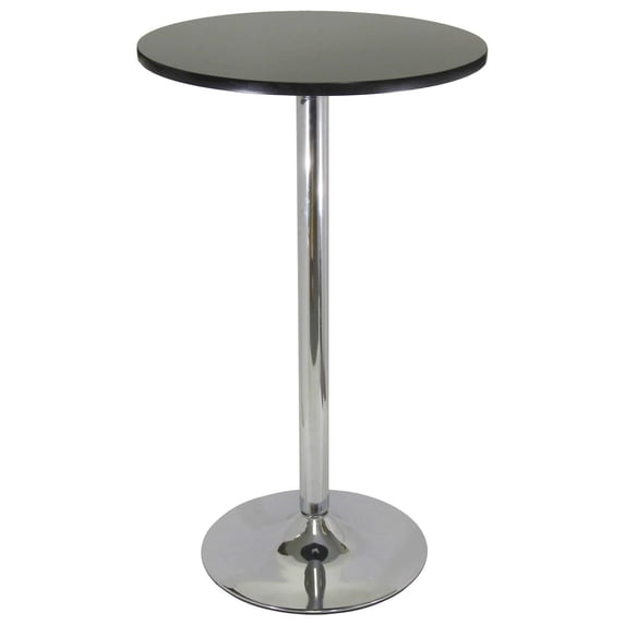 Winsome Spectrum Round Pub Table, Black