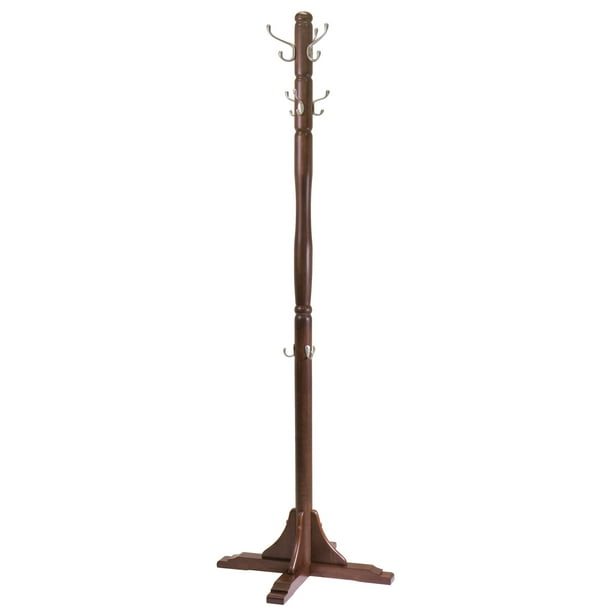 Winsome Wood 40972 24" X 24" X 72" Cappuccino Jera Coat Tree