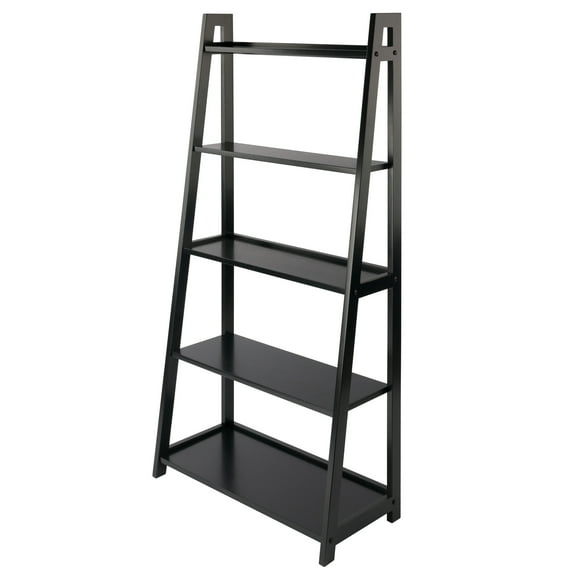 Winsome Adam 5-Tier A-Frame Shelf, Black Finish