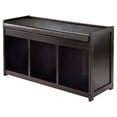 thumbnail image 1 of Winsome Addison 2-Pc Storage Bench & Seat Cushion, Espresso, 1 of 5