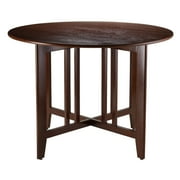 Winsome Wood Alamo Double Drop Leaf Dining Table, Walnut Finish