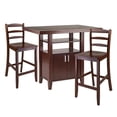 thumbnail image 1 of Winsome Albany 3 Piece Counter Height Dining Set With Ladder Back Stools, 1 of 17