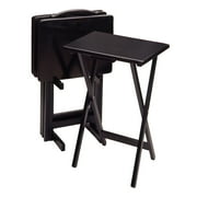 Winsome Alex 5-Piece Snack Table Set, Black Finish