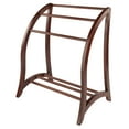 Winsome Wood Betsy 3Rod Blanket Rack, Walnut Finish