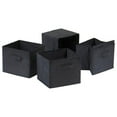 thumbnail image 1 of Winsome Wood Capri 4-Pc Foldable Baskets, Black Fabric, 1 of 2