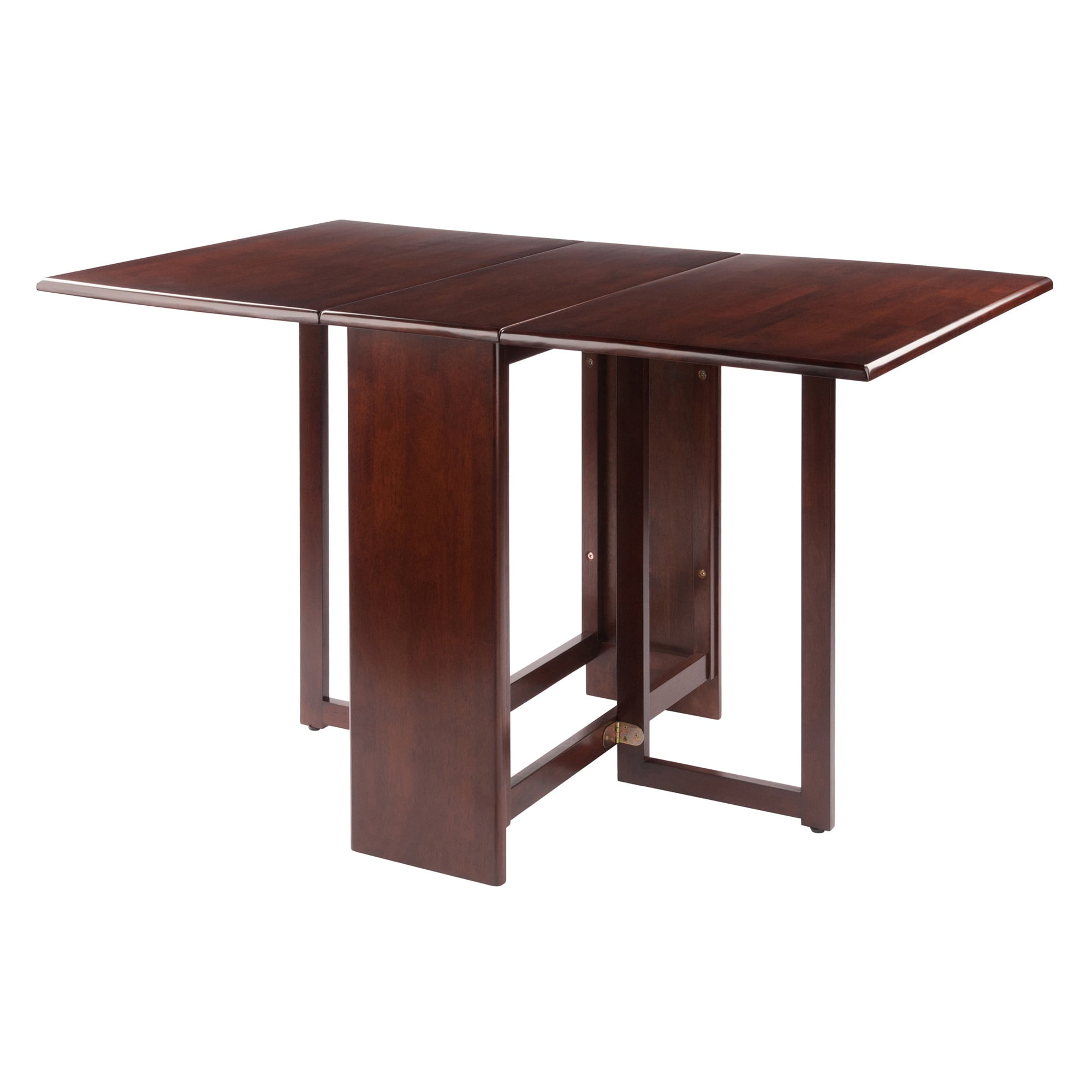 Winsome Wood Clara Double Drop Leaf Dining Table Walnut